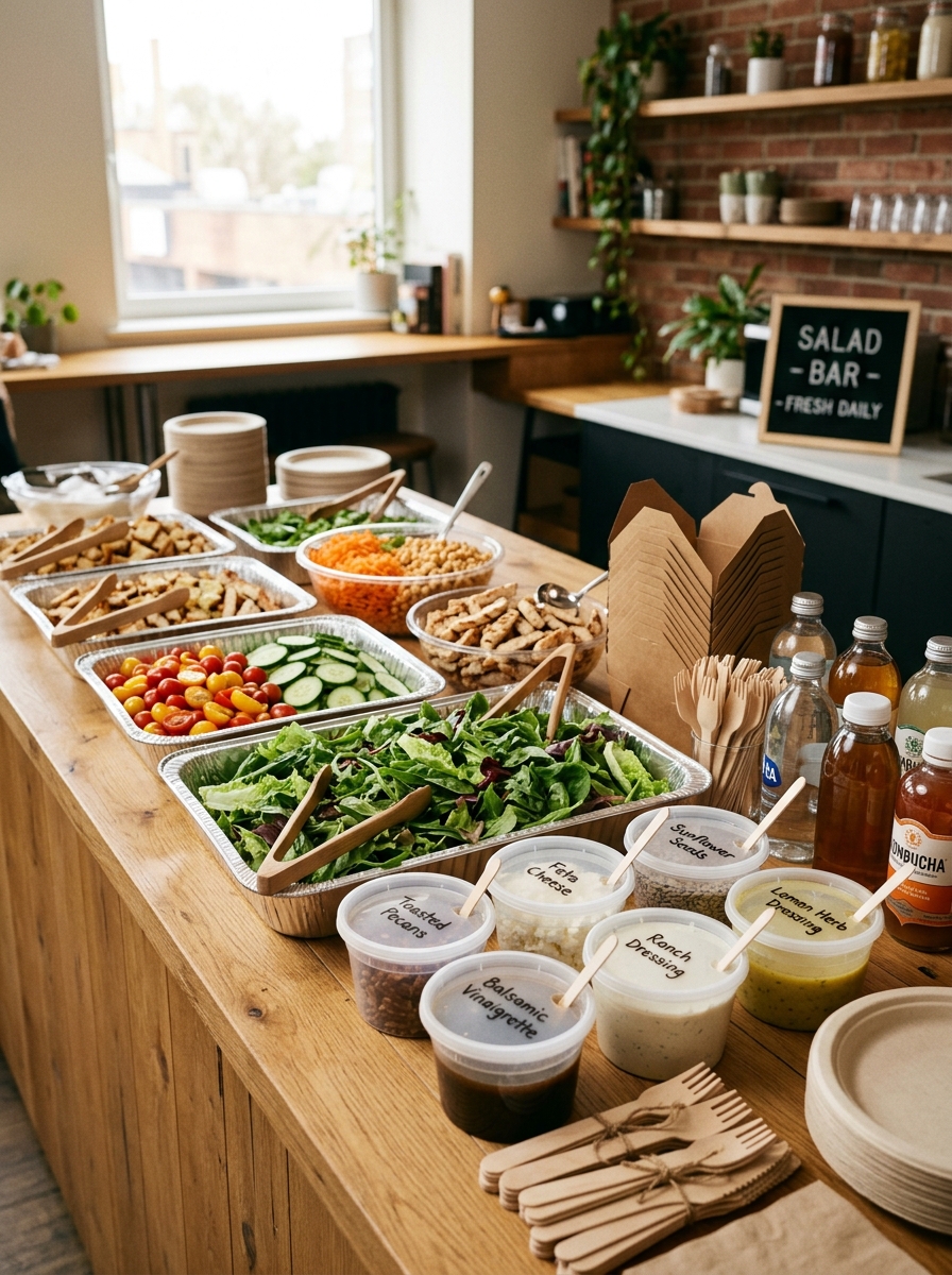 Build-your-own salad bar drop-off